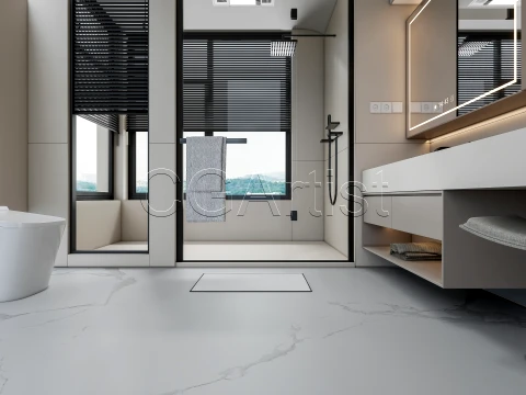 Modern bathroom 124 3D Model