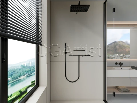 Modern bathroom 124 3D Model