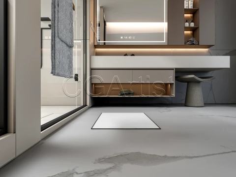 Modern bathroom 124 3D Model