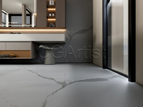 Modern bathroom 124 3D Model