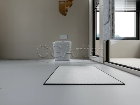 Modern bathroom 124 3D Model