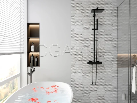Modern bathroom 125 3D Model