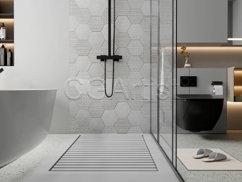Modern bathroom 125 3D Model