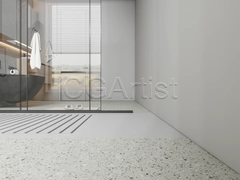 Modern bathroom 125 3D Model