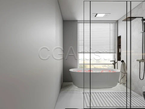 Modern bathroom 125 3D Model
