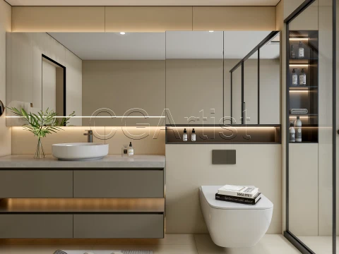 Modern bathroom 126 3D Model