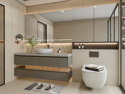 Modern bathroom 126 3D Model