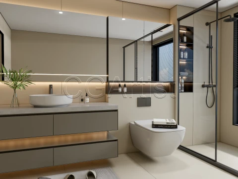 Modern bathroom 126 3D Model