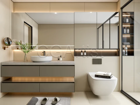 Modern bathroom 126 3D Model