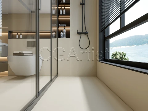 Modern bathroom 126 3D Model