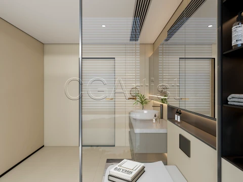 Modern bathroom 126 3D Model