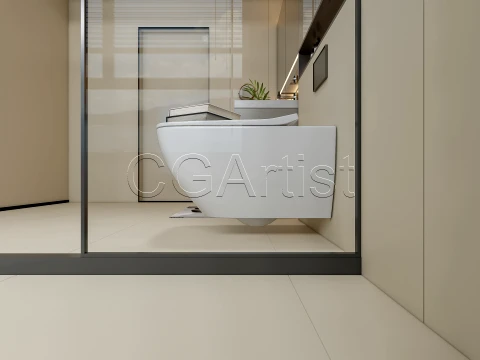Modern bathroom 126 3D Model
