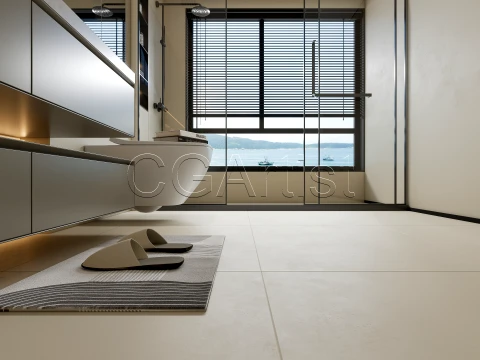 Modern bathroom 126 3D Model