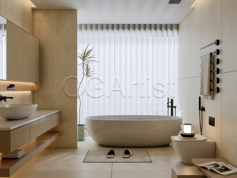 Modern bathroom 127 3D Model