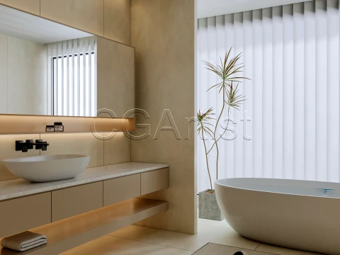 Modern bathroom 127 3D Model
