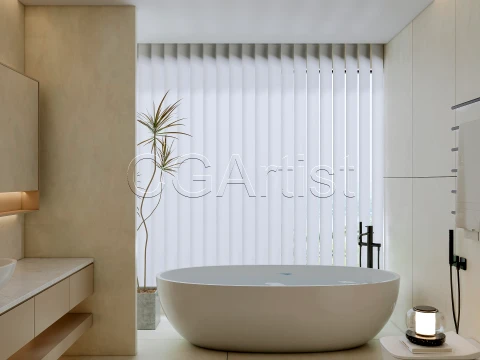 Modern bathroom 127 3D Model