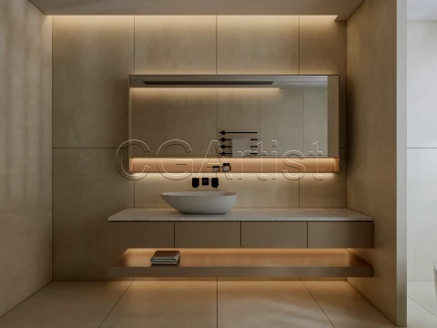 Modern bathroom 127 3D Model