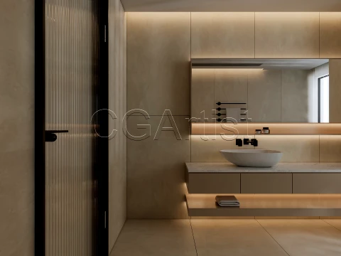 Modern bathroom 127 3D Model