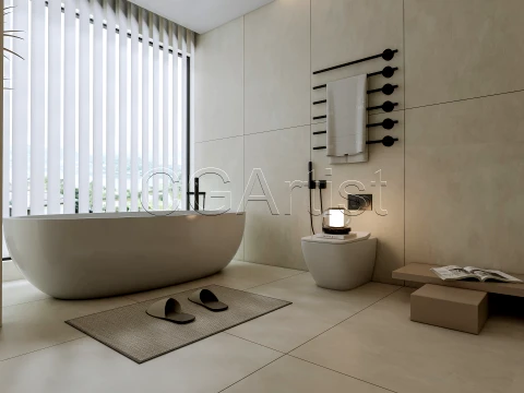 Modern bathroom 127 3D Model