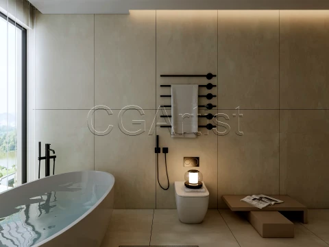 Modern bathroom 127 3D Model