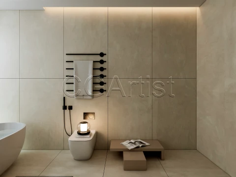 Modern bathroom 127 3D Model