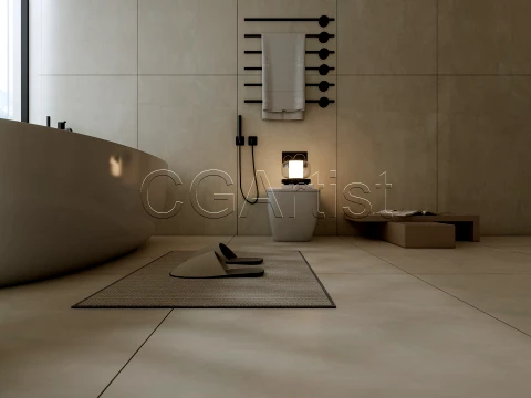 Modern bathroom 127 3D Model