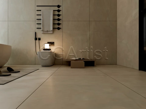 Modern bathroom 127 3D Model