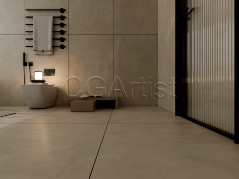 Modern bathroom 127 3D Model