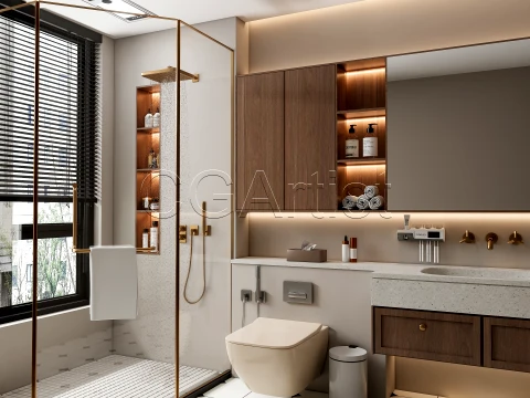 Modern bathroom 130 3D Model