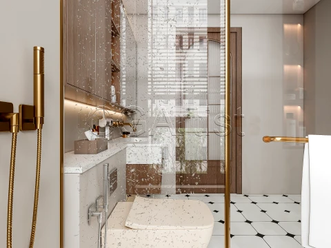 Modern bathroom 130 3D Model