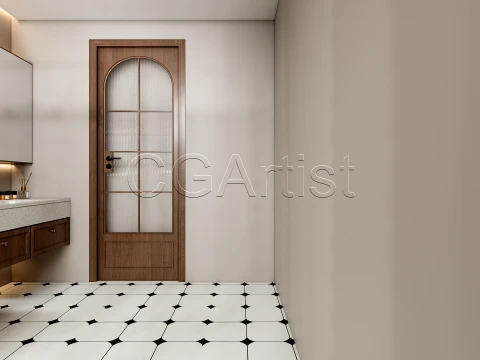 Modern bathroom 130 3D Model