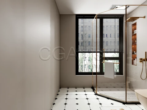 Modern bathroom 130 3D Model
