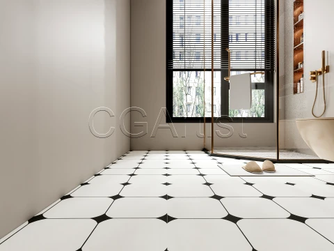 Modern bathroom 130 3D Model