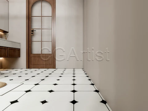 Modern bathroom 130 3D Model