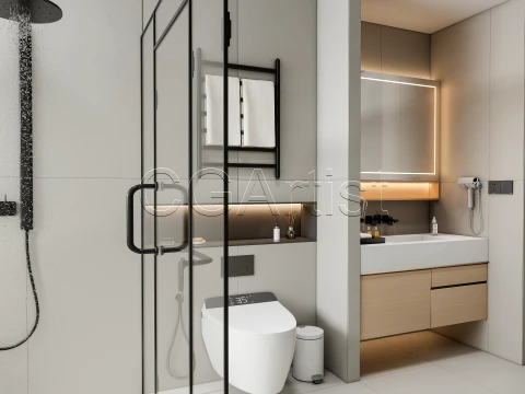 Modern bathroom 131 3D Model