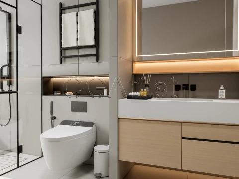 Modern bathroom 131 3D Model