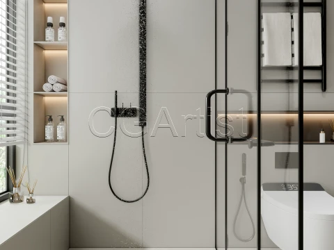 Modern bathroom 131 3D Model