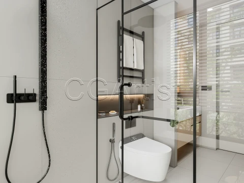 Modern bathroom 131 3D Model