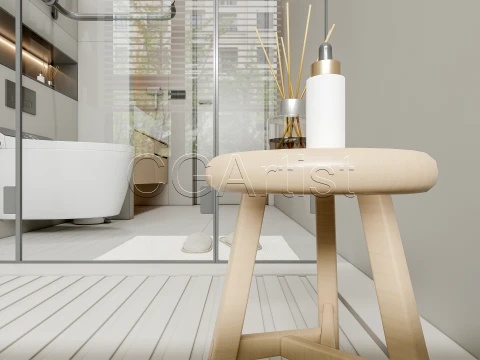 Modern bathroom 131 3D Model