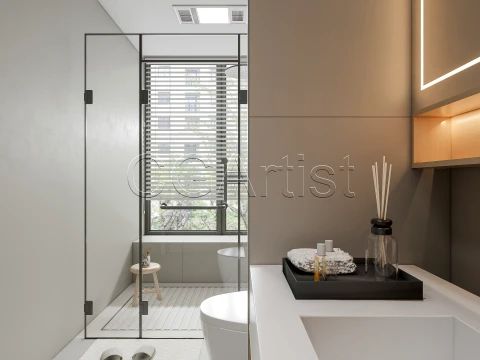 Modern bathroom 131 3D Model