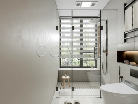 Modern bathroom 131 3D Model