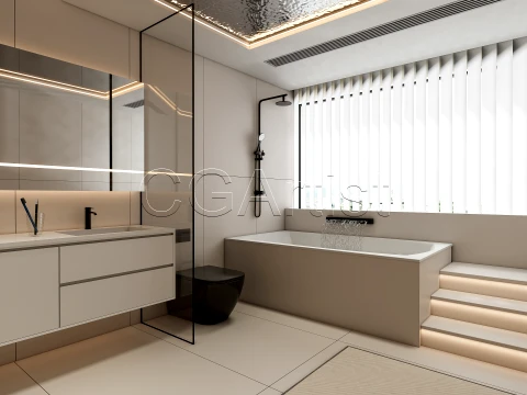 Modern bathroom 132 3D Model