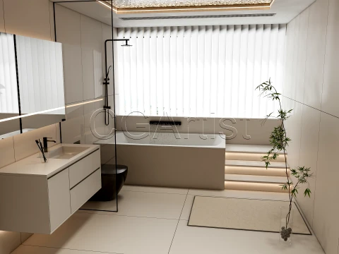 Modern bathroom 132 3D Model