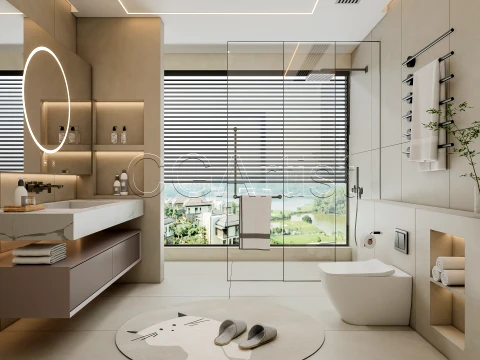Modern bathroom 140 3D Model