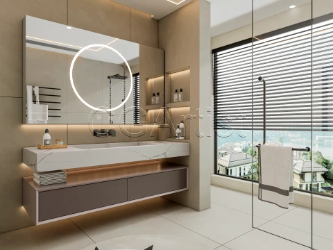 Modern bathroom 140 3D Model
