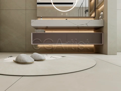 Modern bathroom 140 3D Model