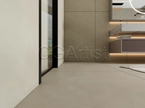 Modern bathroom 140 3D Model