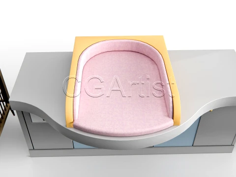 Baby Care Bed High-Quality Bundle 1 3D Model