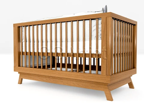 Baby Crib High-Quality Bundle 1 3D Model