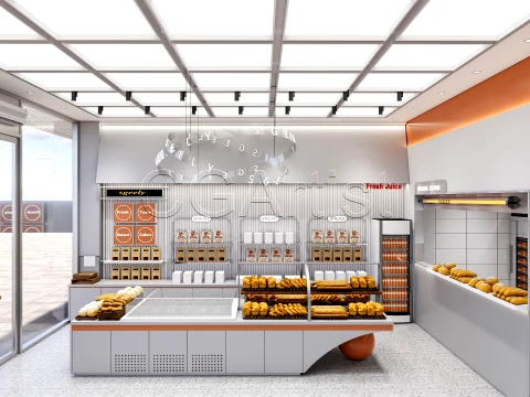 Bakery Interior 1 3D Model